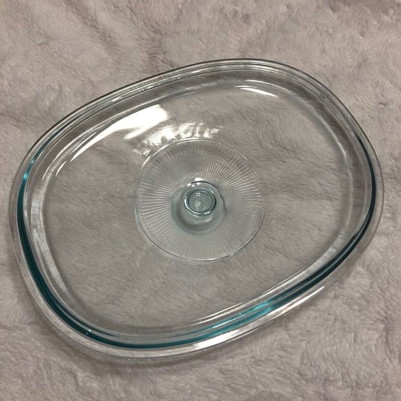 Pyrex Glass Lid Blue Hue 11 inch - Picture 2 of 6